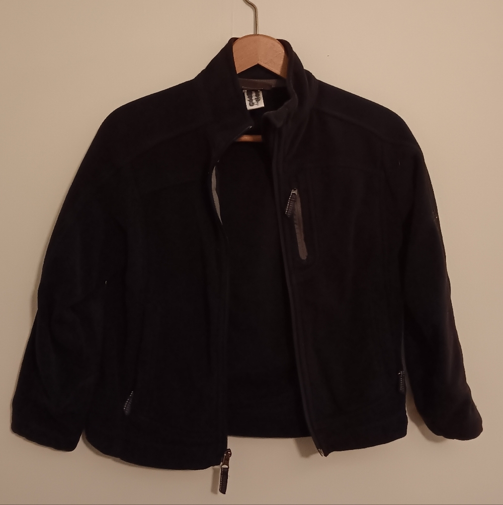Black Rei Fleece Jacket Boys Small 8